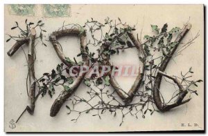 Old Postcard Fantasy Flowers Year 1906