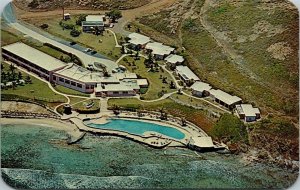 Vtg Aerial View of St Croix By The Sea Hotel North Shore St Croix Postcard