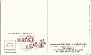 Postcard BUILDING SCENE Chicago Illinois IL AI6365