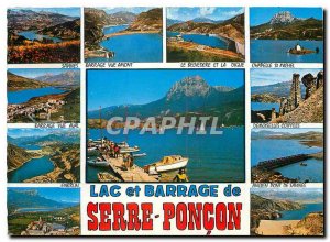 Postcard Modern Lake and Dam Serre Poncon Hautes Alpes