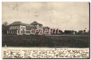 Old Postcard Annapolis Marine Barracks Officers Quarters And Militaria