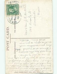 Divided-Back NEW YEAR SCENE Great Postcard W7586