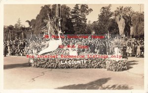 CA, Pasadena, California, RPPC, Rose Parade Float, LA County, Photo