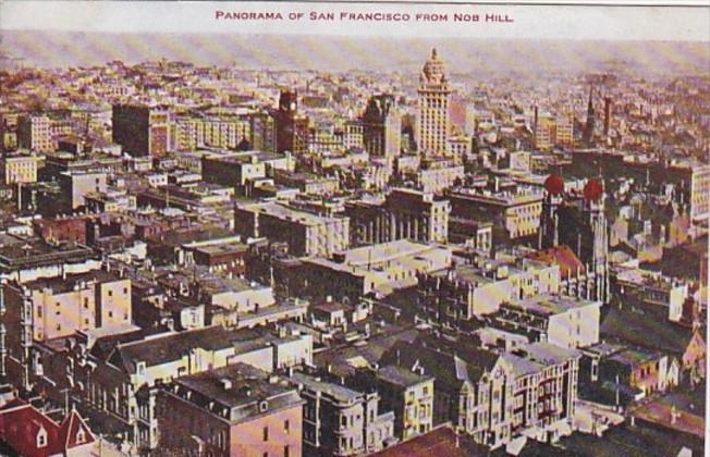 California San Francisco Panoramic View Frm Nob Hill