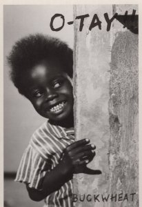 Buckwheat O-Tay Smiling African American Boy Comic Postcard