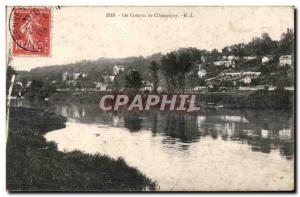 Old Postcard Les Coteaux de Champigny GL