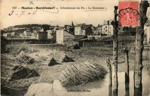 CPA MEULAN - HARDRICOURT - Debordement du Ru La Montcient (246777)