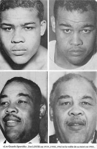 Joe Louis 1935, 1950, 1963, 1981 Boxing Unused 