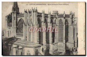 Postcard Old Cite Carcassonne Eglise St Nazaire