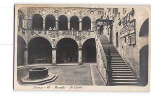 Florence Italy RPPC Real Photo 1901-1907 Bargello Museum Courtyard