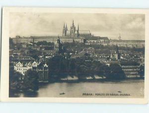 old rppc PANORAMIC VIEW Prague - Praha Czechoslovakia Czech Republic HM2022