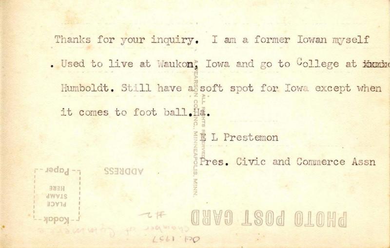 MN - Bagley. Clear Water County Courthouse      *RPPC