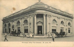 PostcardC-1910 Missouri St, Louis Mississippi Valley Trust Horse Wagon MO24-3422