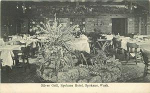 C-1910 Silver Grill interior Spokane Hotel Washington Newman 4526