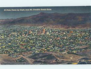 Unused Linen AERIAL VIEW El Paso Texas TX A4774