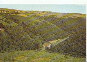  Devon Postcard - Hunters Inn Looking Thro' Heddon Valley - Ref 9572A 