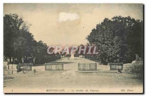 Old Postcard Montpellier Jardin du Peyron