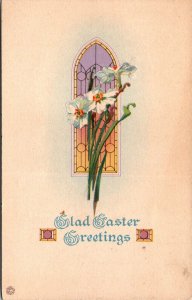 VINTAGE POSTCARD GLAD EASTER GREETINGS MAILED FROM DURHAM ONTARIO APRIL 1924