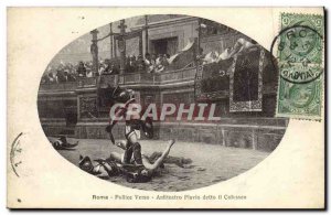 Old Postcard Roma Pollice Verso Anfiteatro Flavio detto il Colosseo Gladiator