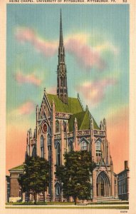 Heinz Chapel University Of Pittsburgh Pennsylvania Religious Building Postcard