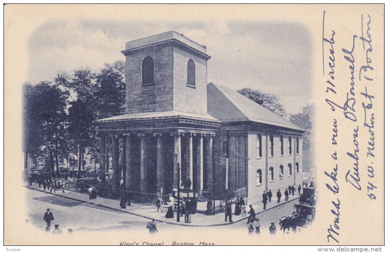 King's Chapel, BOSTON, Massachusetts, PU-1907