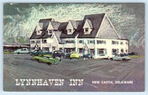 NEW CASTLE, Delaware DE ~ Roadside LYNNHAVEN INN Restaurant 1961 Postcard