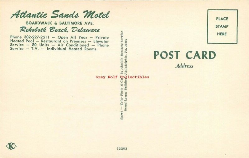 DE, Rehoboth Beach, Delaware, Atlantic Sands Motel