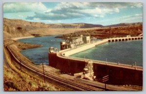 Union Oil Company - Scenes of The West - 76 Gasoline - Rock Island Dam