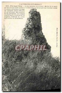 Postcard Old Vic Sur Cere volcanic rock mass