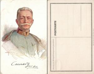 ANTIQUE GERMAN POSTCARD - AUSTRIAN KING CONRAD von HOTZENDORF