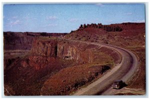 c1950 US Highway 10 Quincy Flats Columbia Basin Reclamation Project WA Postcard