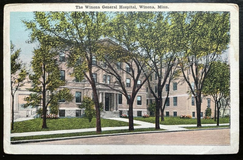 Vintage Postcard 1915-1930 Winona General Hospital, Winona, Minnesota