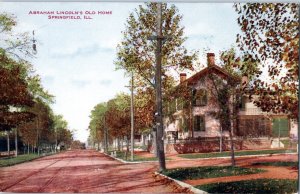 Abraham Lincolns Old House Springfield Illinois Postcard