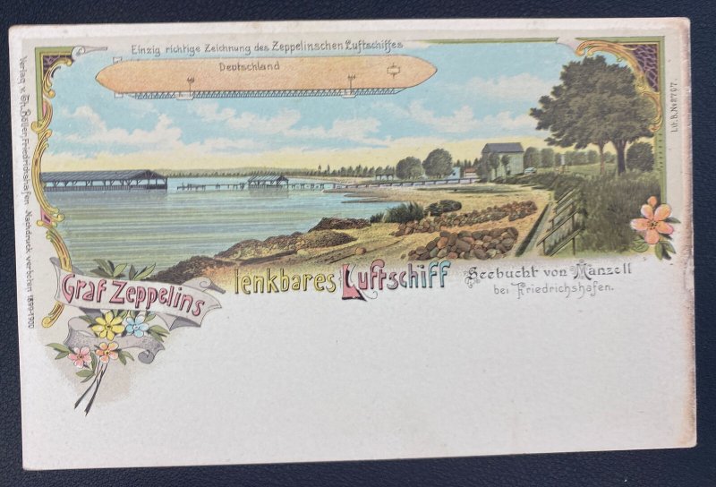 Mint Germany Picture Postcard Graf Zeppelin LZ 127 Lenkbares Airship