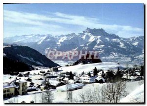 Modern Postcard Leysin and the Dents du Midi