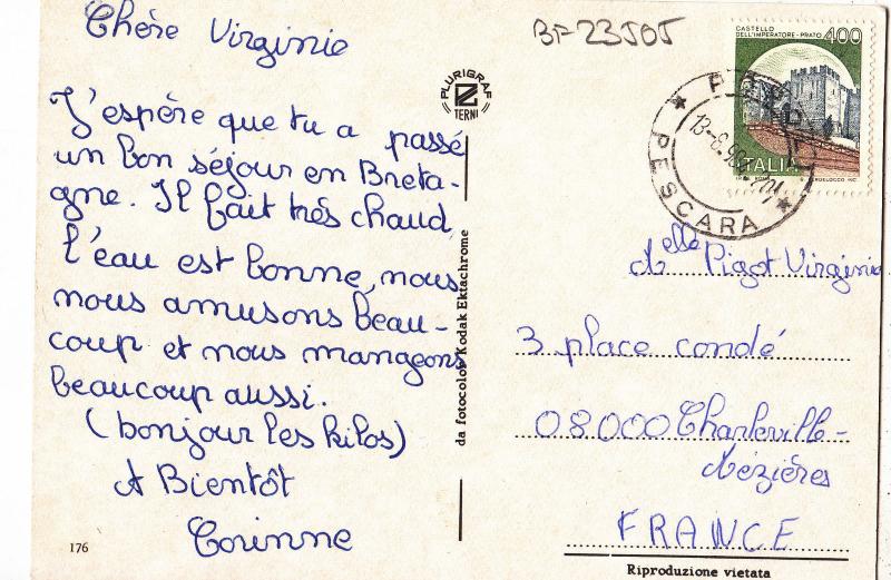 BF23505 pescara  italy  front/back image