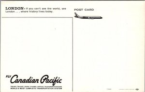 Postcard Airline Fly Canadian Pacific Airlines London