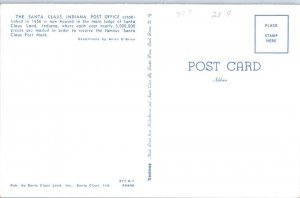 1970s Post Office Santa Claus Indiana Postcard