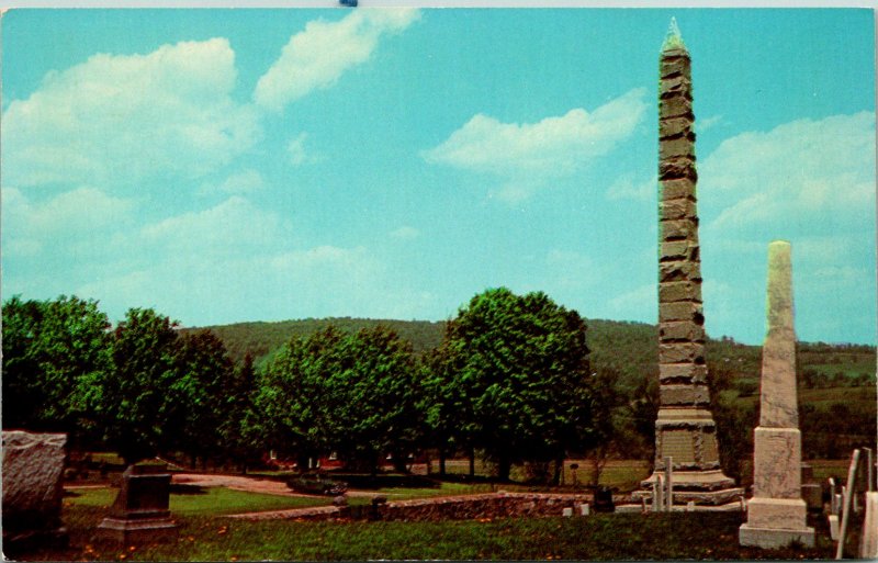 Herkimer NY General Herkimer's Grave Monument Postcard unused 1960s