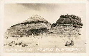 1930s Real Photo Postcard; Church Buttes, 40 Miles W. of Green River WY Unita Co