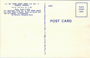 Postcard AR Phoenix The Town House Highway 80 716 So. 17th Ave. LINEN 1948 L14