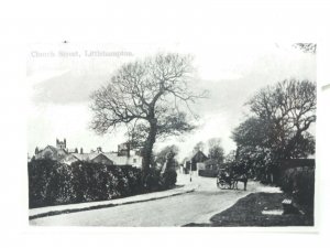 Horse & Cart in Church Street Littlehampton Sussex c1900 Vtg Repro RP Postcard