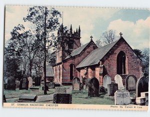 Postcard St. Oswald, Backford, England