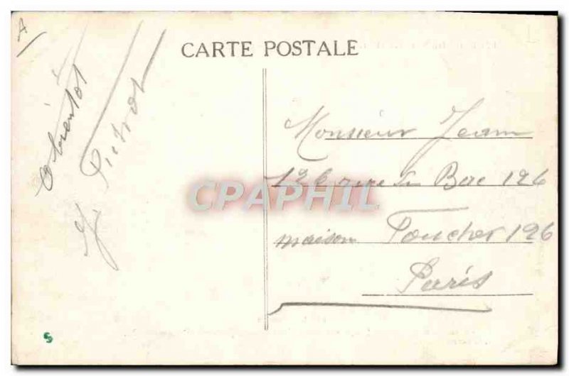 Postcard Old Firemen legend of Saint Saulge Pump