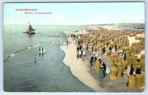 Scheveningen Strand-en Zeegezicht The Hague Netherlands Postcard