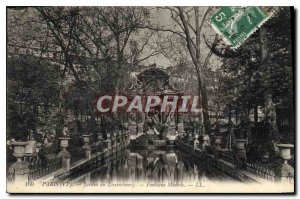 Postcard Old Paris VI Luxembourg Gardens Medici Fountain