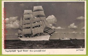 af7591 - PORTUGAL - VINTAGE POSTCARD Postcards - 1938 - SHIP SAT NAV-