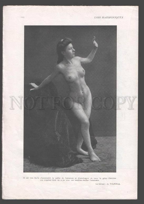 092728 ART NOUVEAU FRENCH NUDE RISQUE GIRS phototypes #109-112