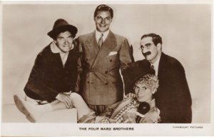 The Four Marx Brothers Paramount Film Real Photo RARE Postcard