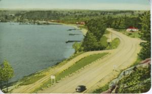 Calendar Bay Lake Nipissing North Bay ON Ontario c1958 Vintage Postcard D23